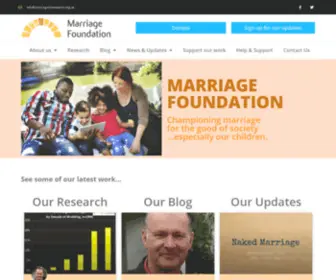 Marriagefoundation.org.uk(Marriage Foundation) Screenshot