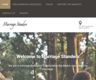 Marriagestanders.com(Marriage Standers Ministries) Screenshot