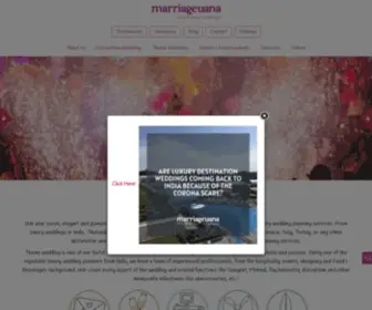 Marriageuana.com(Luxury Destination Wedding Planner Website With Reliable Planning Services) Screenshot