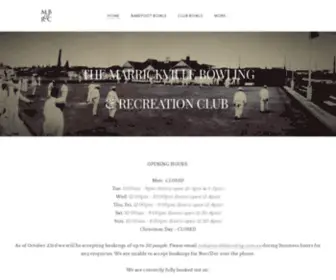 Marrickvillebowlingclub.com.au(Marrickville Bowling Club) Screenshot