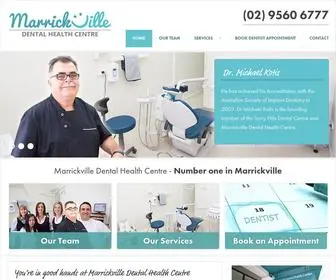 Marrickvilledental.com.au(Marrickville Dental Health Centre) Screenshot