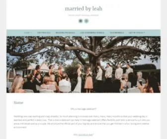 Marriedbyleah.com.au(Married by leah) Screenshot