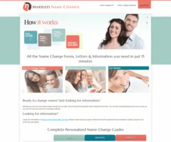 Marriednamechange.com(Free Married Name Change Guides For Brides) Screenshot