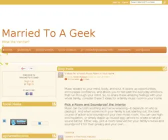 Marriedtoageek.net(Married To A Geek) Screenshot