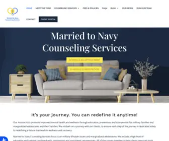 Marriedtonavycounselingservices.com(Married to Navy Counseling Services' focus) Screenshot