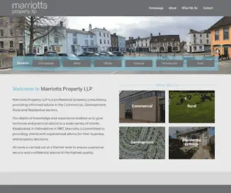 Marriotts.co.uk(Marriotts Property) Screenshot