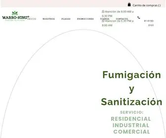 Marro-King.com.mx(Fumigación y sanitización en Nuevo León) Screenshot