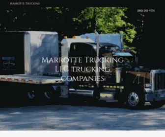 Marrottetrucking.com(Marrotte Trucking) Screenshot