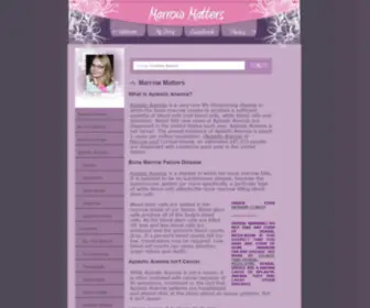 Marrowmatters.com(Marrow Matters) Screenshot