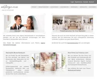 Marryx.com(Alles für Ihre Hochzeit) Screenshot