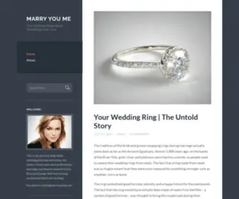 Marryyoume.com(The Ultimate Blog About Weddings And Love) Screenshot