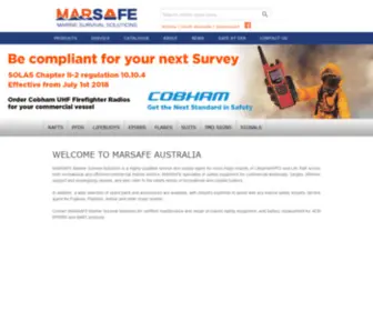 Marsafe.com.au(MARSAFE Marine Survival Solutions) Screenshot