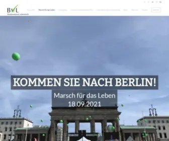 Marsch-Fuer-DAS-Leben.de(Marsch für das Leben) Screenshot