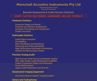 Marschall-Acoustics-Instruments.com.au(Marschall Acoustics Group) Screenshot