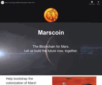 Marscoin.org(Decentralize humankind “the earth) Screenshot