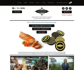 Marshallbergfarm.com(True Osetra Caviar) Screenshot