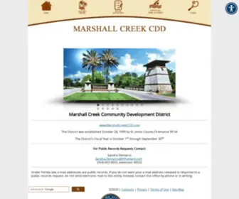 MarshallcreekCDD.com(Marshall Creek Community Development District) Screenshot