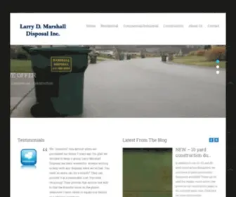 Marshalldisposal.com(Marshall Disposal) Screenshot