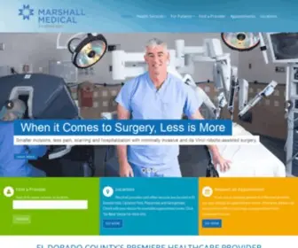 Marshalldoctors.org(Community Healthcare Provider) Screenshot