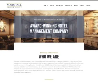 Marshallhotels.com(Hospitality & Full) Screenshot