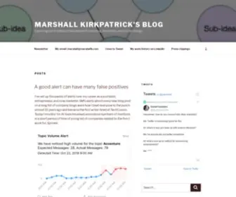 Marshallk.com(Marshall Kirkpatrick's website) Screenshot