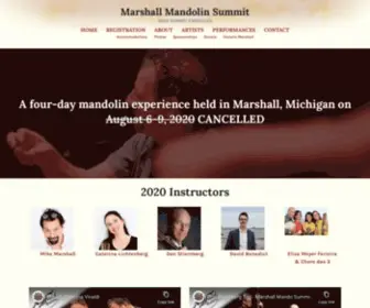 Marshallmandosummit.com(Marshall Mandolin Summit) Screenshot