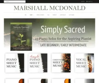 MarshallmCDonaldmusic.com(Official Website for Marshall McDonald (Pianist and Composer)) Screenshot