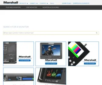 Marshallmonitors.com(Marshall Electronics) Screenshot