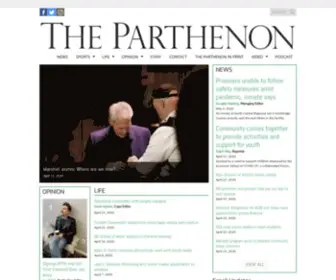 Marshallparthenon.com(The student news site of Marshall University) Screenshot