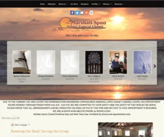 Marshallspoosunsetfuneralchapel.com(Marshallspoosunsetfuneralchapel) Screenshot