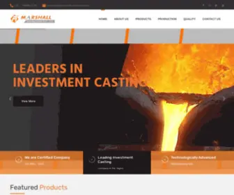 Marshalltechnocast.com(Rajkot, India, Investment Casting, Lost Wax Casting, Industrial casting, Quality Casting Accurate Casting, Casting of Components) Screenshot