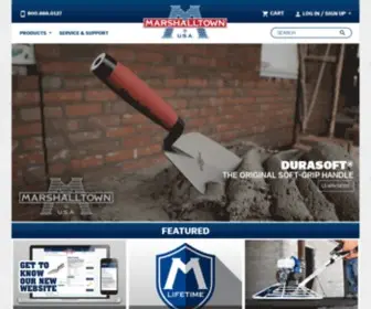 Marshalltown.com(Professional Quality Tools for All) Screenshot