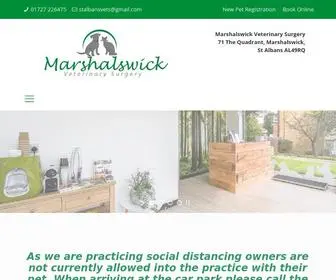 Marshalswickveterinarysurgery.co.uk(Our vet surgery in St Albans) Screenshot