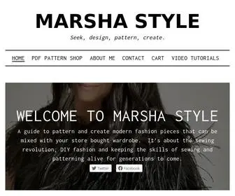 Marshastyle.com(Marsha Style) Screenshot