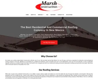 Marshconstruction.com(#1 Roofing Company in New Mexico (Recommended)) Screenshot