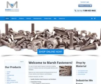 Marshfasteners.com(Marsh Fasteners) Screenshot