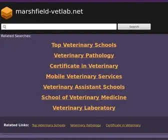 Marshfield-Vetlab.net(Marshfield Vetlab) Screenshot