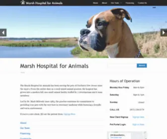 Marshhospital.com(Marsh Hospital for Animals) Screenshot