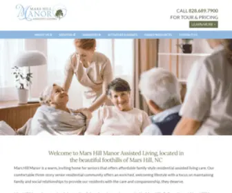 Marshillretire.com(Assisted Daily Living Community Near Ashville NC) Screenshot