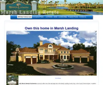 Marshlandingestate.com(Marsh Landing Estate lot for sale in Marsh Landing County Club) Screenshot