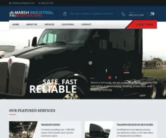 Marshlogistics.com(Marsh Industrial Warehousing) Screenshot