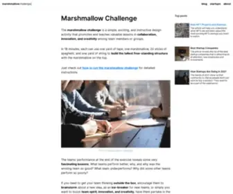 Marshmallowchallenge.com(The Marshmallow Challenge) Screenshot
