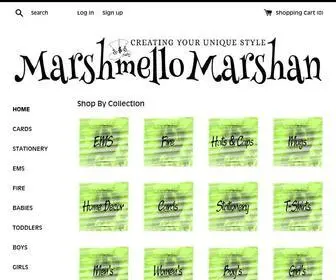 Marshmellomarshan.com(Create an Ecommerce Website and Sell Online) Screenshot