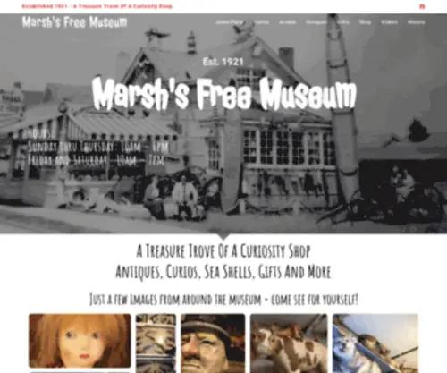 Marshsfreemuseum.com(Marsh's Free Museum) Screenshot