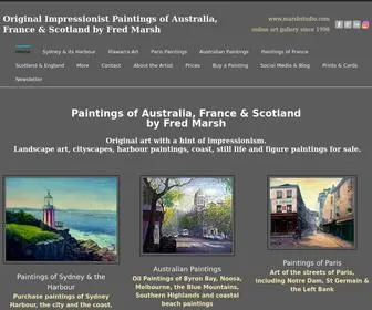 Marshstudio.com(Original Impressionist Paintings of Australia) Screenshot