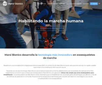 Marsibionics.com(Marsi Bionics) Screenshot