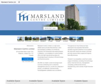 Marsland.on.ca(Marsland Centre Ltd custom turnkey office and light manufacturing space for knowledge) Screenshot