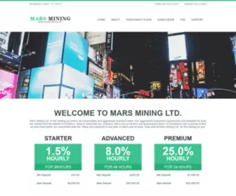 Marsmining.net(Mars Mining Ltd) Screenshot