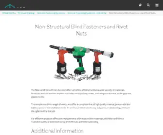 Marsoncorp.com(Marson Blind Rivets and Inserts) Screenshot