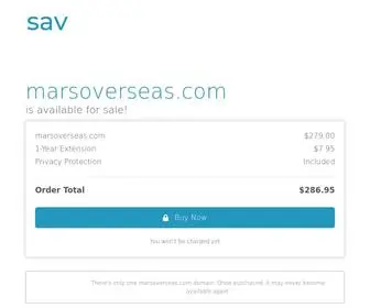 Marsoverseas.com(The premium domain name) Screenshot